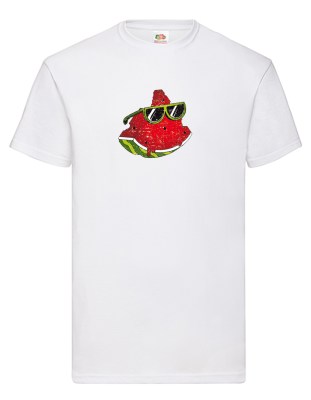 FRUIT OF THE LOOM T-shirt με στάμπα K2505 ΛΕΥΚΟ